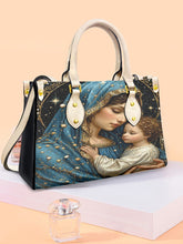 Sac à bandoulière Faith Virgin Mary en cuir pour femme